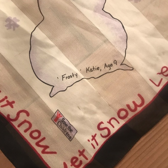 Save the Children Large Snowman Scarf - Picture 4 of 6